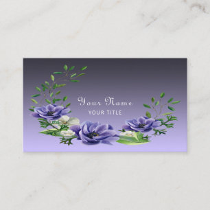 Visitenkarte für violette Wasserfarben