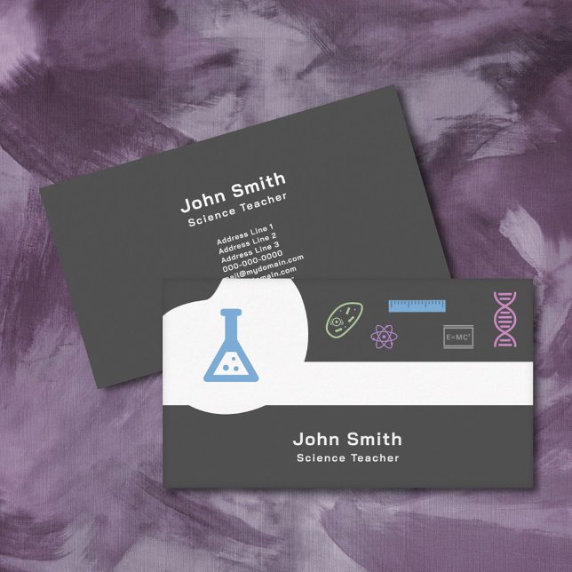 Visitenkarte für Wissenschaftslehrer (Science Teacher Business Card)