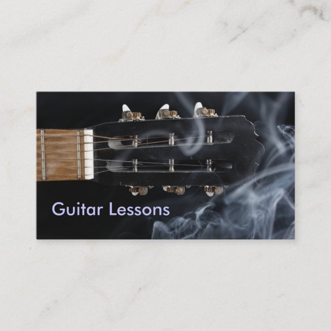 Visitenkarte: Gitarren-Lektionen Visitenkarte (Vorderseite)
