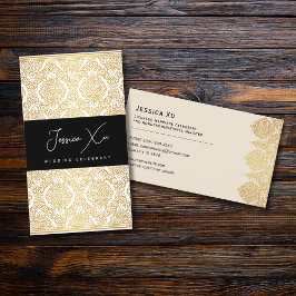 Visitenkarte, Goldaussehen von Wedding Celebrant Visitenkarte