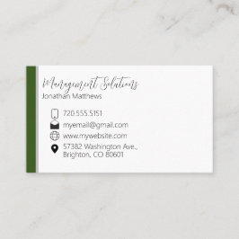 Visitenkarte - Grün & Grau