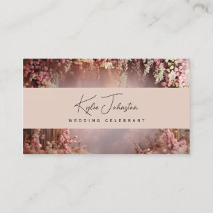 Visitenkarte, Hochzeitsoffizier weiche Farben Visitenkarte