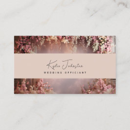 Visitenkarte, Hochzeitsoffizier weiche Farben Visitenkarte