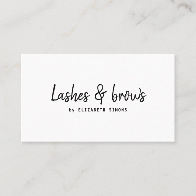 Visitenkarte im Stil des Minimalismus. (Vorderseite)