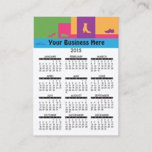 Visitenkarte-Kalender-Einzelhandels-Schuhe Visitenkarte