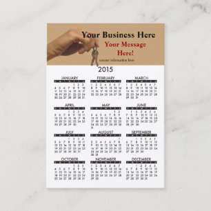 Visitenkarte-Kalender-Grundstück-Experten Visitenkarte