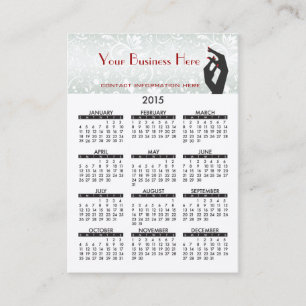 Visitenkarte-Kalender-Nagel-Salon Visitenkarte