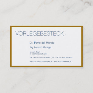 Visitenkarte KeyAccount