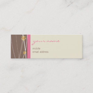 VISITENKARTE:: Klammern 2 Mini Visitenkarte