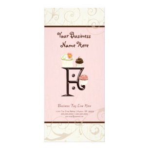 Visitenkarte - Letter of Monogram Dessert Bak Werbekarte