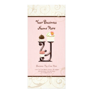 Visitenkarte - Letter Y Monogram Dessert Bak Werbekarte