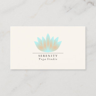 Visitenkarte - Lotus-Pastell