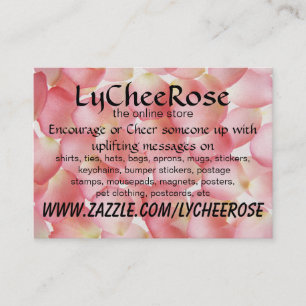 Visitenkarte Lycheerose Psalms 23