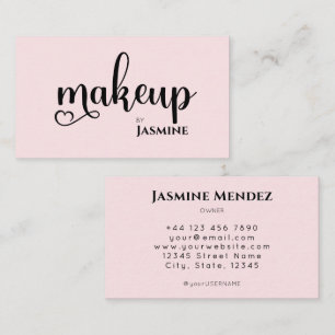 Visitenkarte Make-up-Rouge Pink Professionell Chic