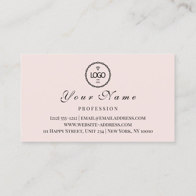 Visitenkarte Makeup Artist Logo Esthetican QR Terminkarte (Rückseite)