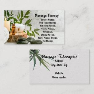 Visitenkarte "Massage Therapist"