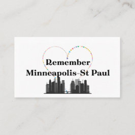 Visitenkarte, Minneapolis St. Paul nicht vergessen Visitenkarte