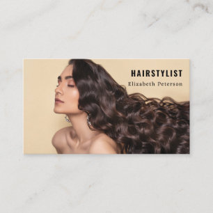 Visitenkarte mit Foto für Haarstylist