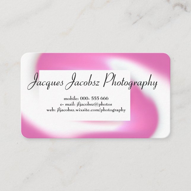 Visitenkarte mit Hintergrund der Retro-Gefärbte Kr (Vorderseite)