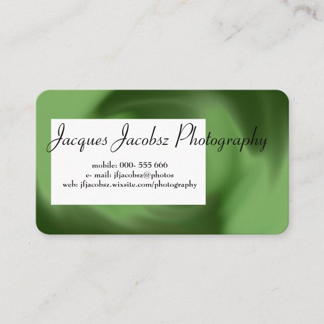 Visitenkarte mit Hintergrund der Retro-Gefärbte Kr (Vorderseite)