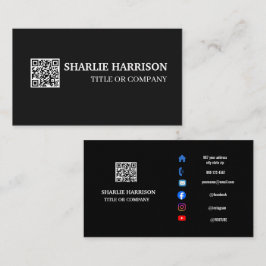 Visitenkarte mit QR-Code