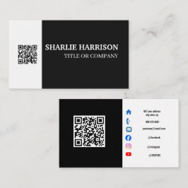 Visitenkarte mit QR-Code