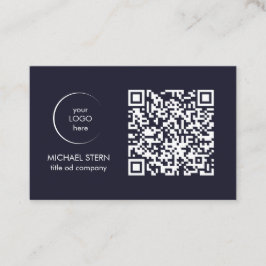 Visitenkarte mit QR-Code & Logo