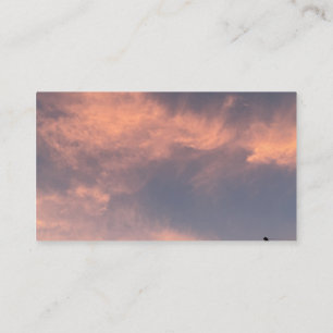 Visitenkarte mit Wolken