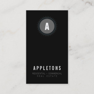 VISITENKARTE:: Monogramm spot2 8P Visitenkarte