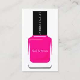 Visitenkarte - Nagellack-Pink