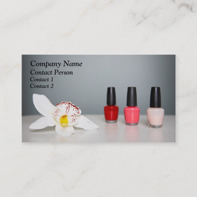 Visitenkarte Nail Polnisch & Orchid (Vorderseite)