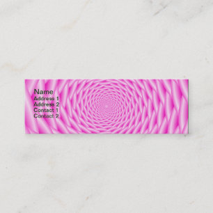 Visitenkarte Pink Spirale Weave