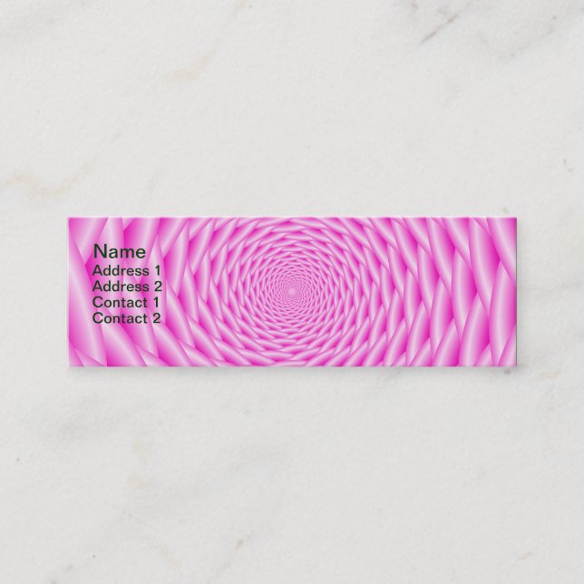 Visitenkarte Pink Spirale Weave (Vorderseite)