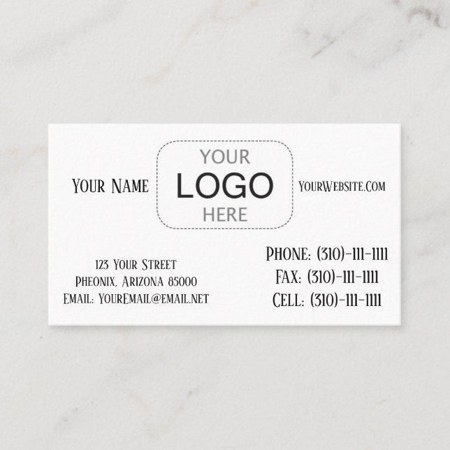 Visitenkarte-Plan Visitenkarte (Vorderseite)