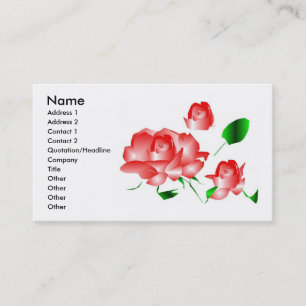 Visitenkarte "Rosa Florist III"