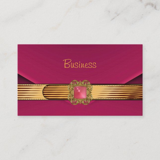 Visitenkarte Rosa Velvet Gold Kupplung Purpur (Vorderseite)