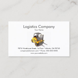Visitenkarte-Schablone Logistics Company Visitenkarte