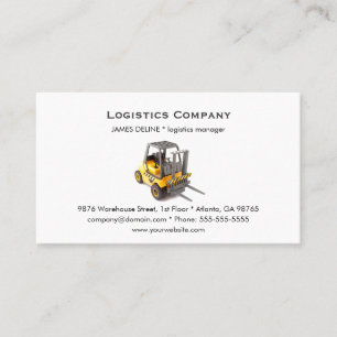 Visitenkarte-Schablone Simple Logistics Company Visitenkarte