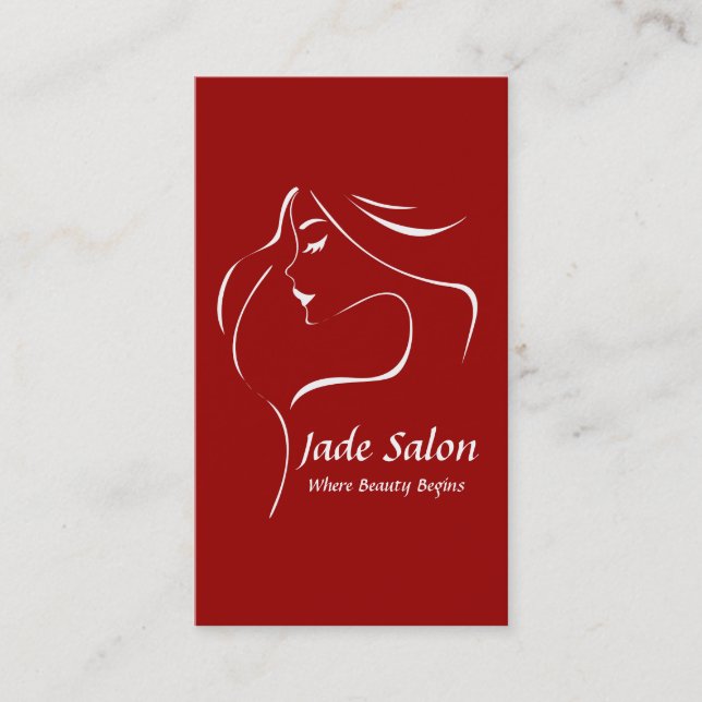 Visitenkarte-Schablonen-Friseursalon Visitenkarte (Vorderseite)