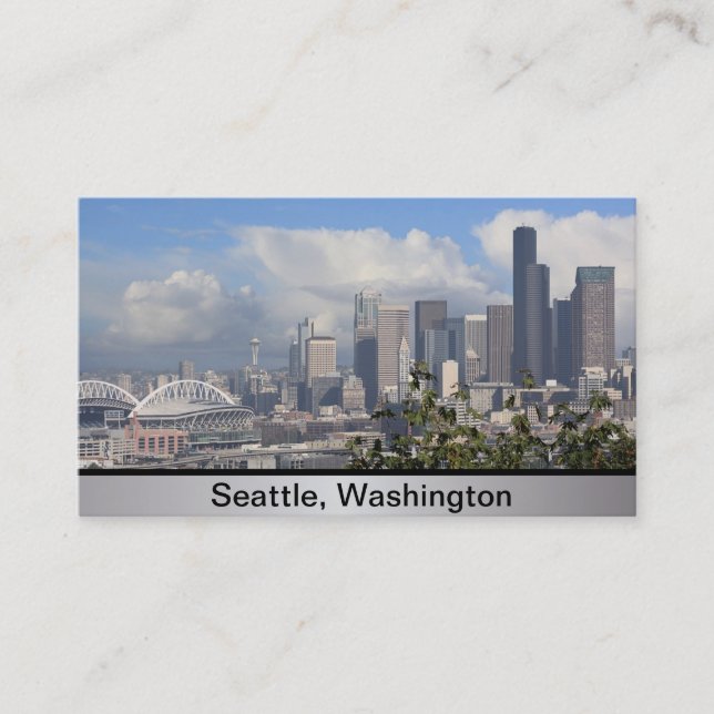Visitenkarte Seattles Washington (Vorderseite)