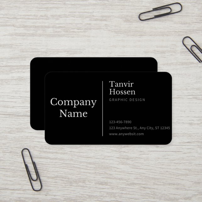 Visitenkarte, Standard, 3,5" x 2,0"  Visitenkarte (Vorderseite/Rückseite Beispiel)