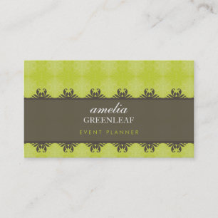 VISITENKARTE:: stilvolle gemusterte 7 Visitenkarte