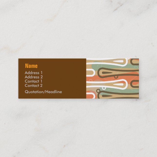 Visitenkarte Surfer-König-Abstract (Vorderseite)