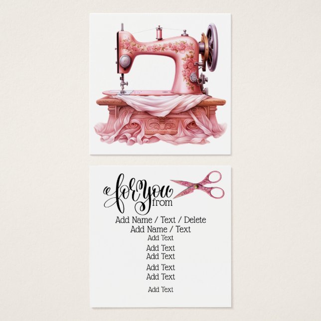 Visitenkarte/Tag (Vorne & Hinten)