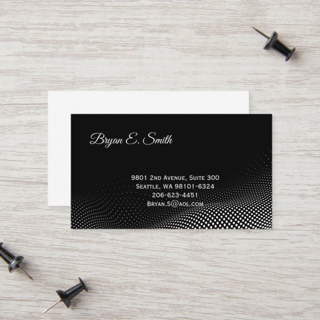 Visitenkarte Telefonnummerkarte (Vorderseite/Rückseite Beispiel)