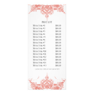Visitenkarte: Toile Damask Swirl floral Werbekarte
