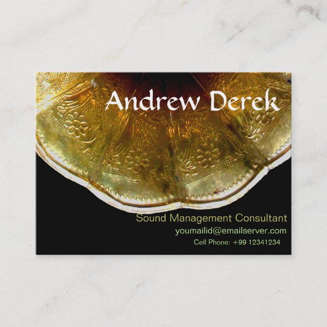 Visitenkarte - Ton und Musik (Vorderseite)