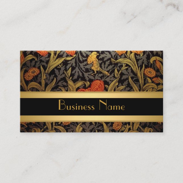 Visitenkarte Vintag Print William Morris (Vorderseite)