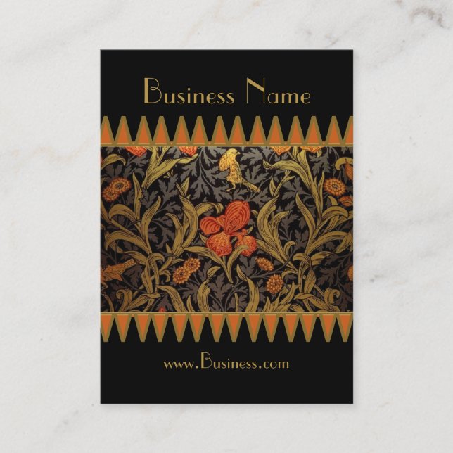Visitenkarte Vintag Print William Morris 3 (Vorderseite)