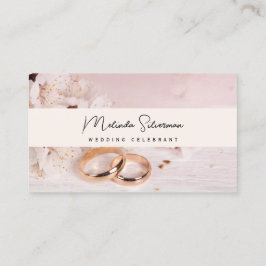 Visitenkarte, Wedding Celebrant weiß und pastellfa Visitenkarte